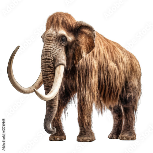 A mammoth seen from the side