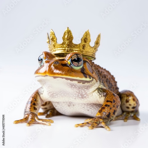 a frog with a crown © LUPACO PNG