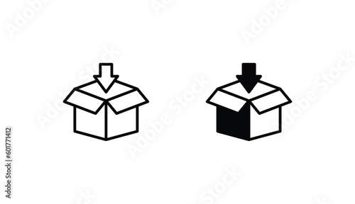 Check In icon design with white background stock illustration