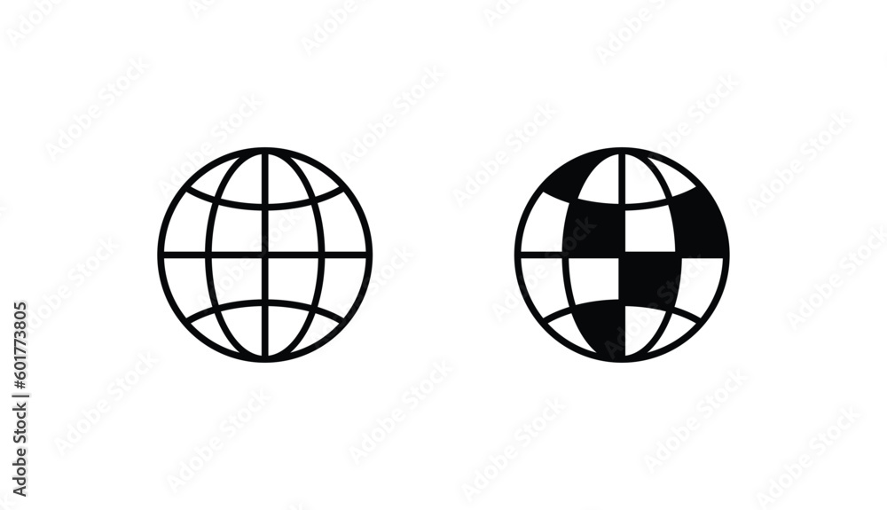 Globe icon design with white background stock illustration Globe icon design with white background stock illustration
