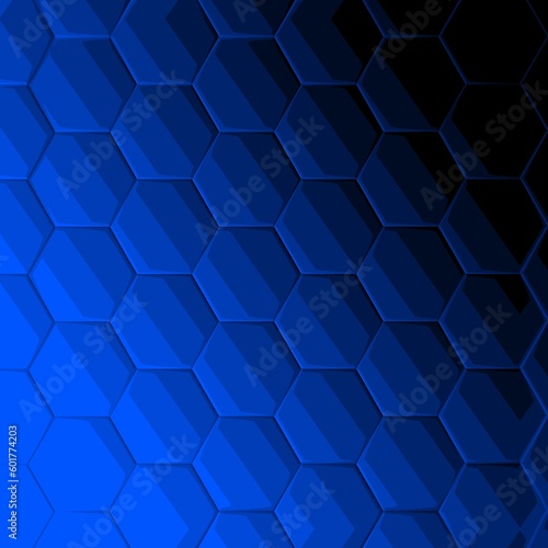 Fototapeta Naklejka Na Ścianę i Meble -  Abstract polygonal dark blue geometric patterns for technology related background. Science fiction fantasy art especially made for network, web, cyberspace, big data, wireless connectivity concept