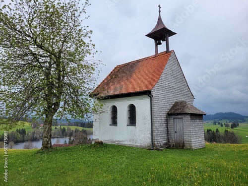 Old Church on Hill in Bavarian Countryside - Germany