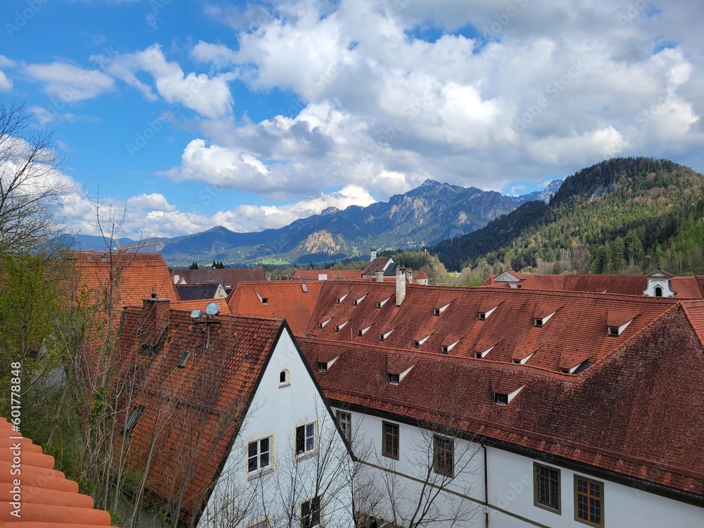 Town of Fussen in southern Germany Town of Fussen in southern Germany