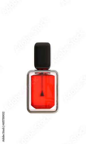 Red nail polish bottle