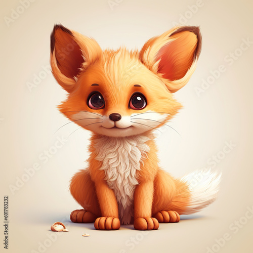 Cute fox illustration © rodrigo