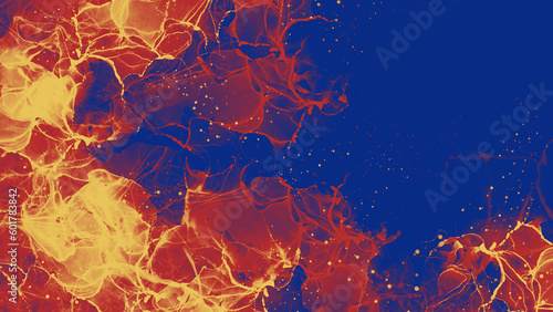 炎のような抽象的なイラスト素材