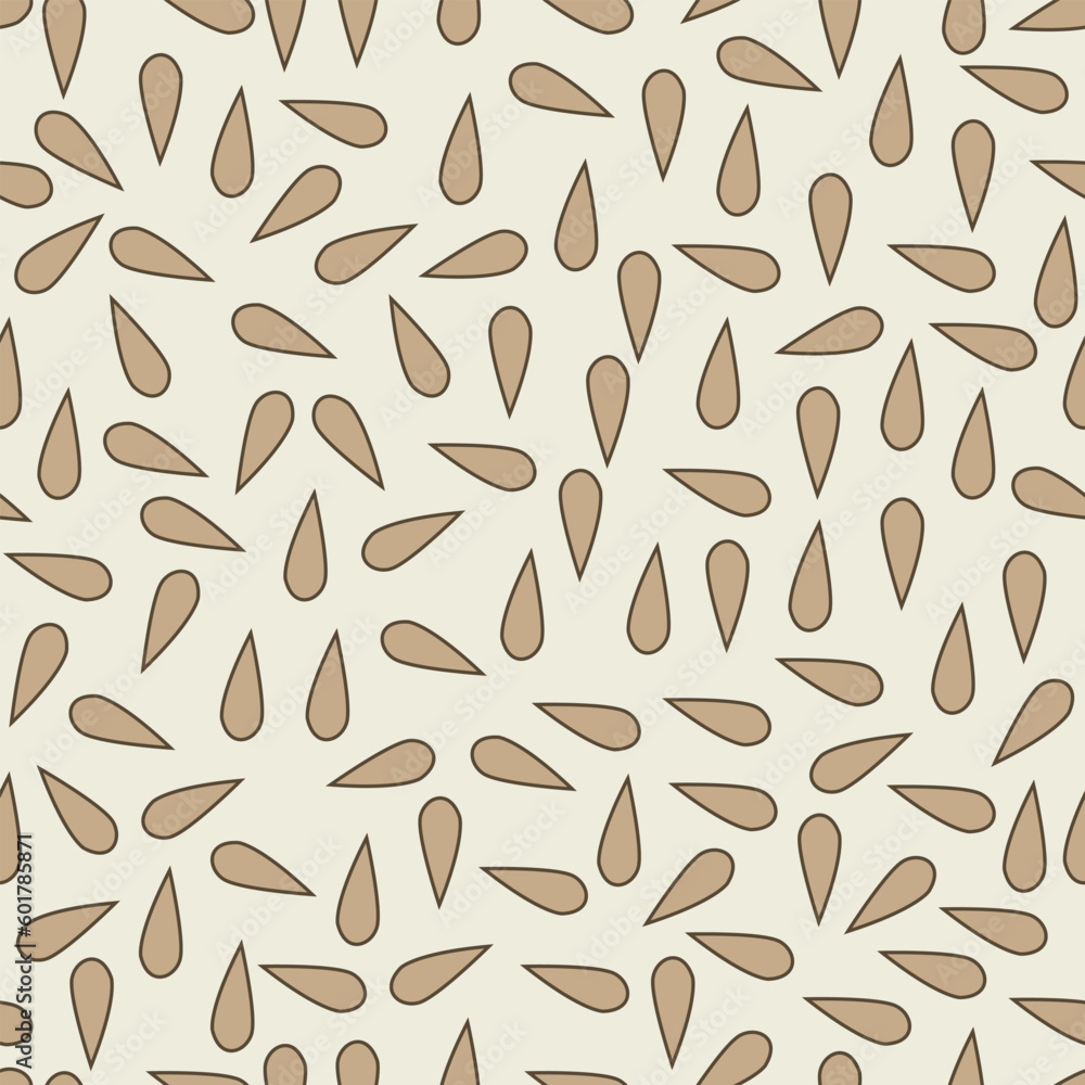 geometric vector water drop pattern.simple creative for cream background Brown water drop outline pattern design. geometric vector water drop pattern.simple creative for cream background Brown water drop outline pattern design.