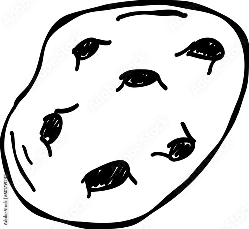 Doodle Meteorite Illustration