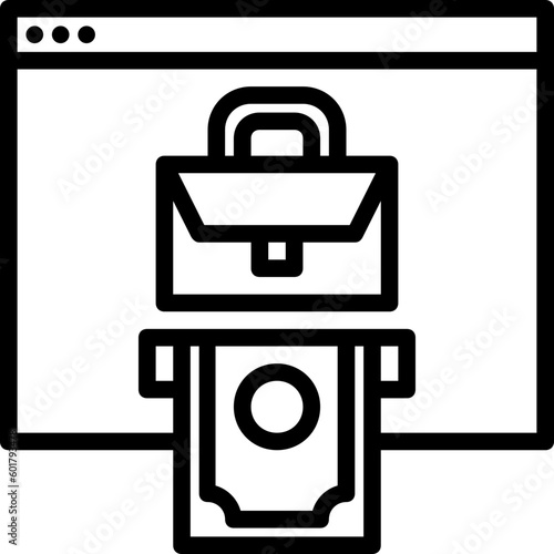 onmoney working line icon
