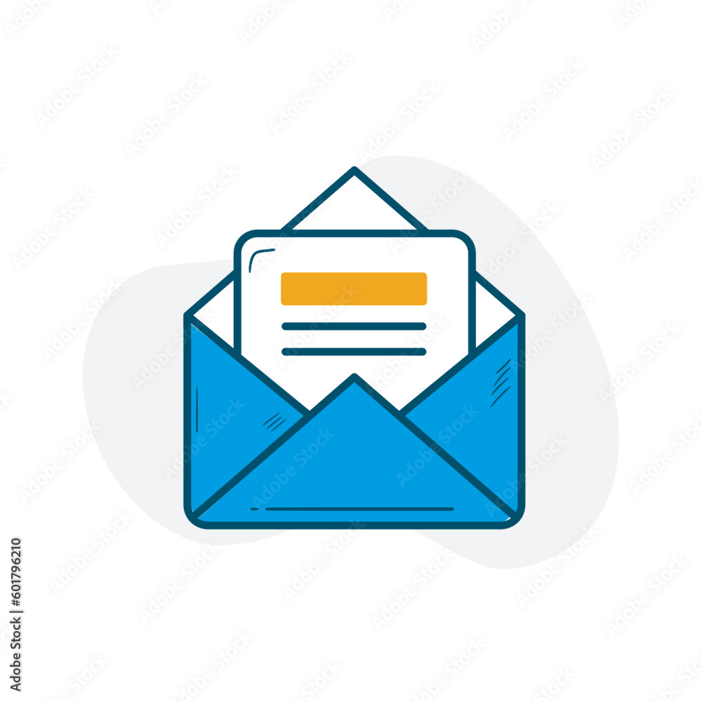 Hand-Sketched Email Symbol: Editable Stroke and Colors. Hand-Sketched Email Symbol: Editable Stroke and Colors.