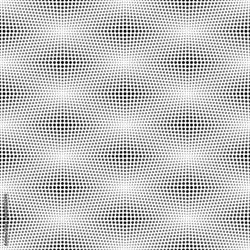 Vector seamless models. The composition of regularly repeating points, circles. Monochrome, simple.