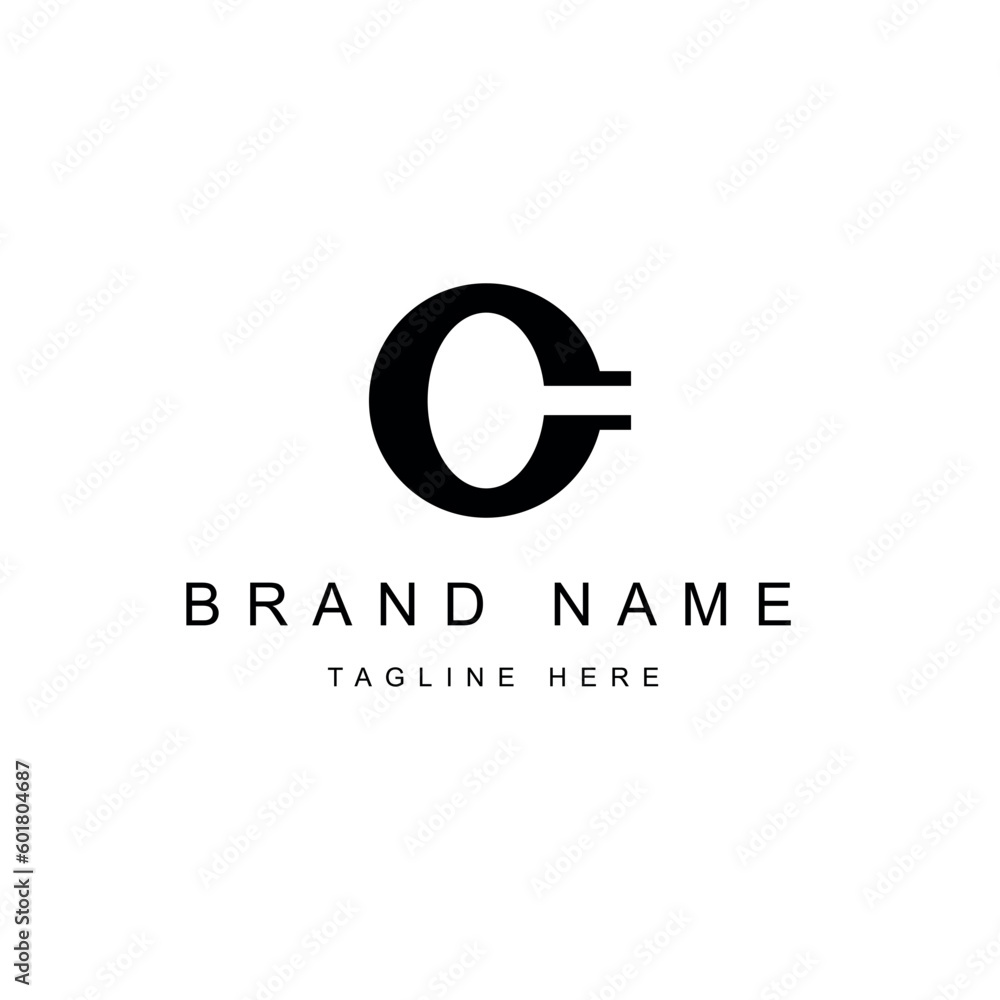 Custom Vector Letter C Logo Design with White Background & Black Logo Custom Vector Letter C Logo Design with White Background & Black Logo