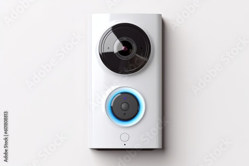 Fotografija Modern doorbell with video camera, a smart home security solution for monitoring