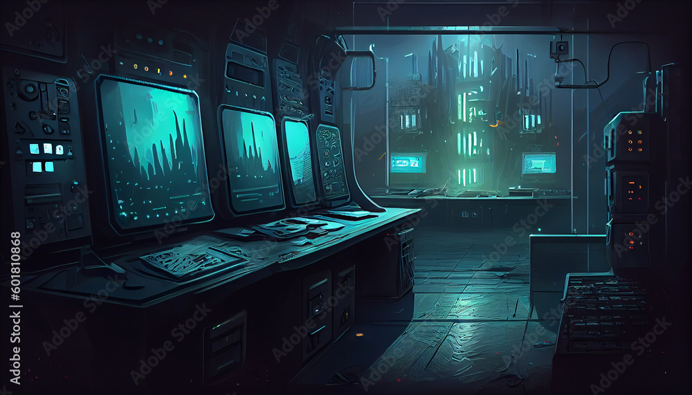 Obraz premium Scientific laboratory, generative ai illustration