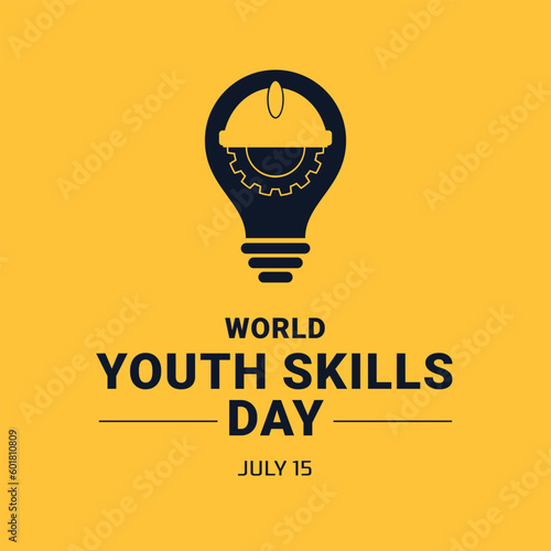 World Youth Skills Day Illustration Vector