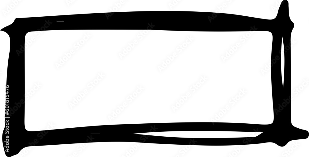 Hand Drawn Rectangle Design Element