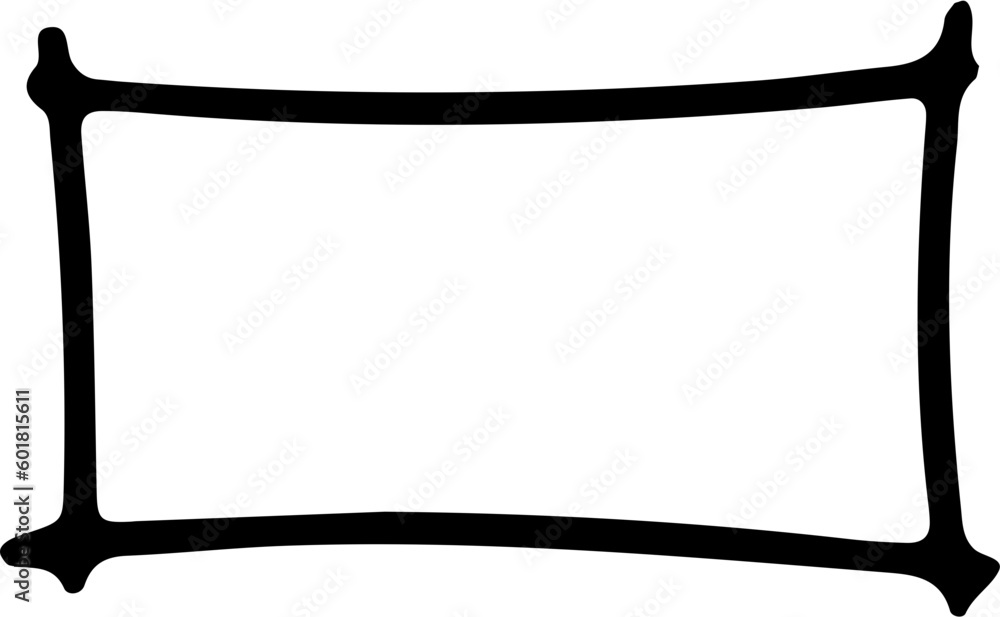 Hand Drawn Rectangle Design Element
