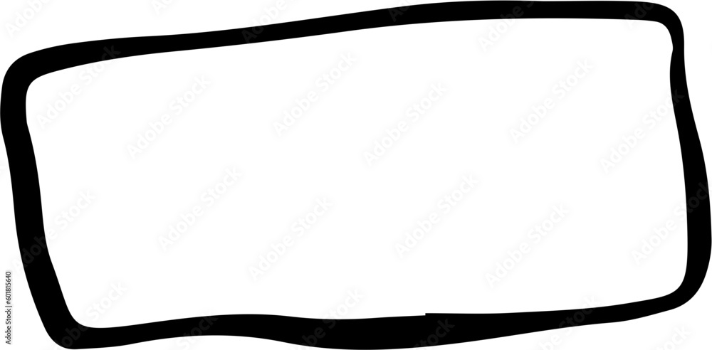 Hand Drawn Rectangle Design Element Hand Drawn Rectangle Design Element