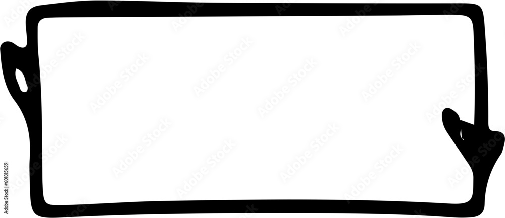 Hand Drawn Rectangle Design Element Hand Drawn Rectangle Design Element