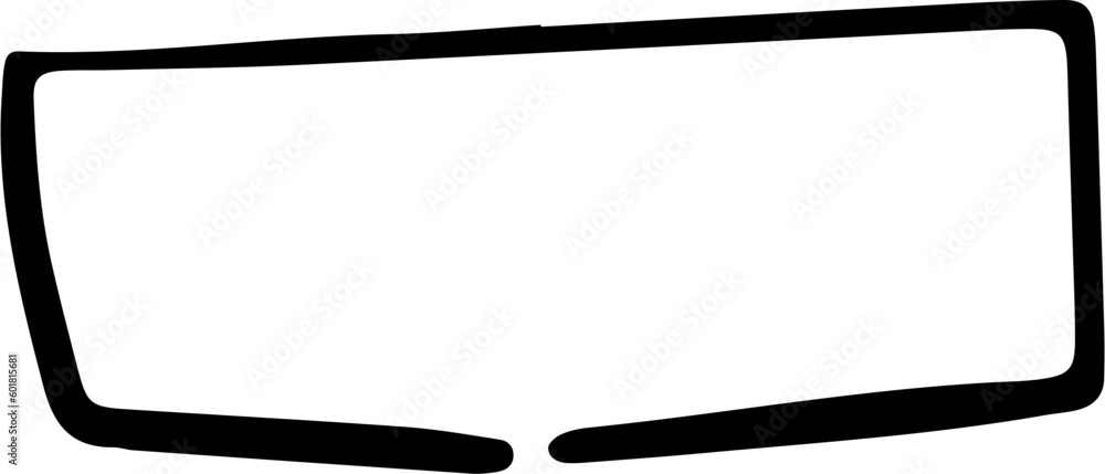 Hand Drawn Rectangle Design Element Hand Drawn Rectangle Design Element