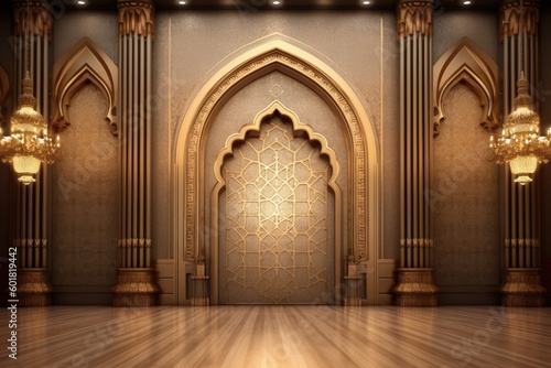Mughal architecture Indo-Islamic wall backdrop