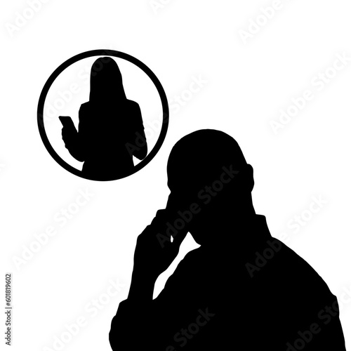 Conversación en curso: Hombre hablando por teléfono