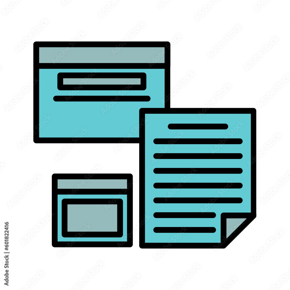 Unstructured Data Icon Design