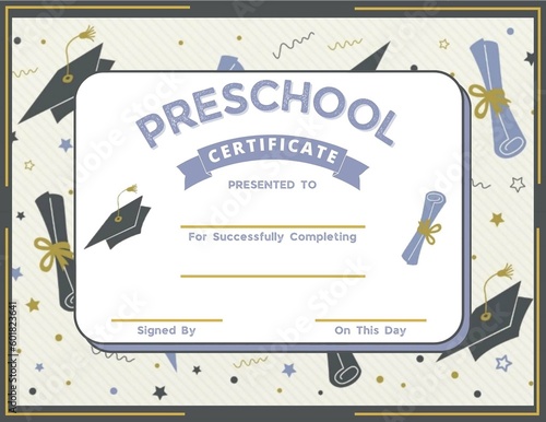 congratulations moving on up award graduation certificate-diploma grammar school