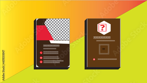 Creative business card,template,profetional card,
design with image holder and clean gradient color
geomatic shape.