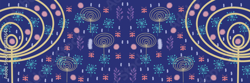 abstract blue background with circles