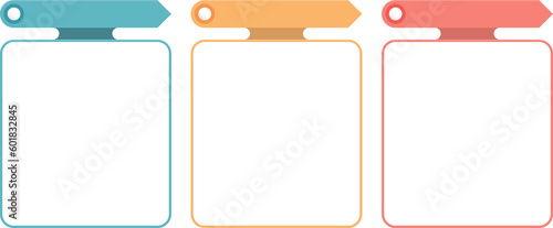 Infographic template with three elements with arrows and place for your text and icons, workflow, process chart, steps or options