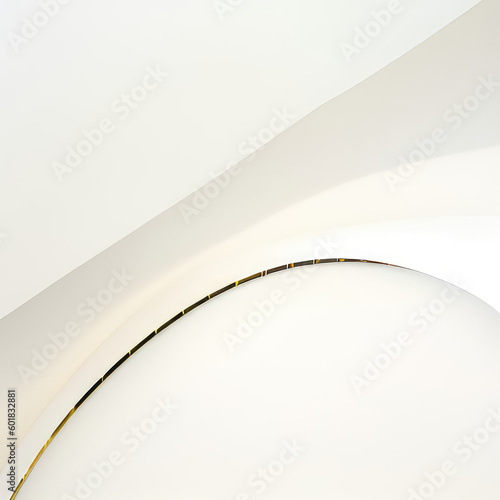 White and gray color tone smooth wavy curvy lines abstract background with copyspace.