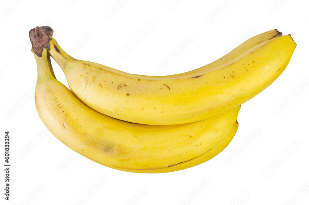 Banana cluster. Isolated over white. Banana cluster. Isolated over white.