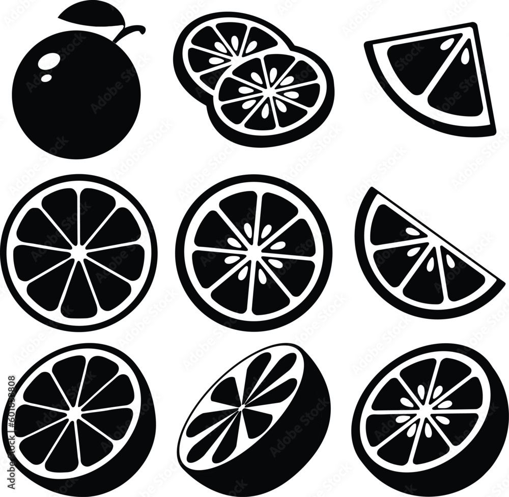 Orange Vector Silhouette Design for Creative Projects Orange Vector Silhouette Design for Creative Projects