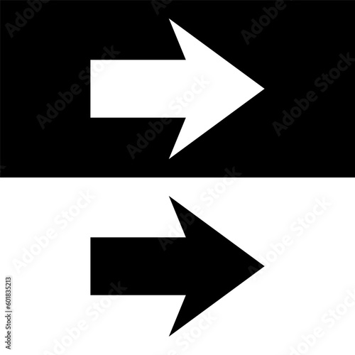 black and white next icon, arrow icon