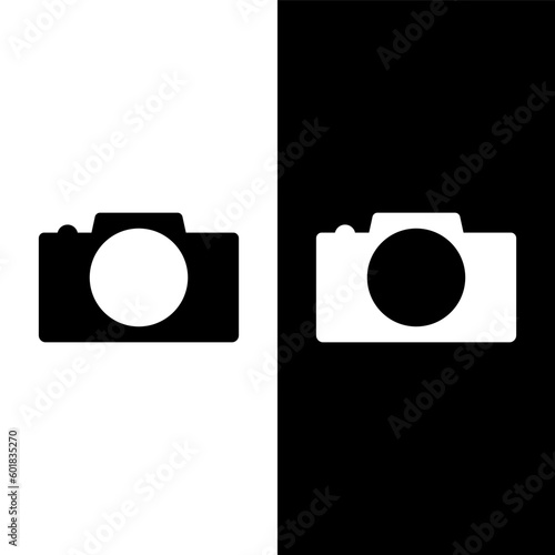 black and white camera icon