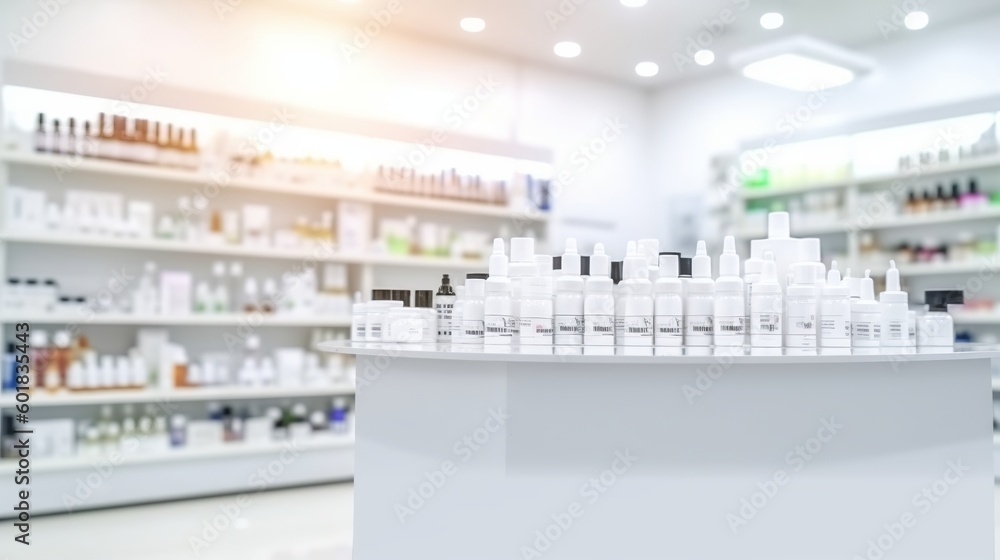 Drugstore background defocus blurred Drugstore background defocus blurred