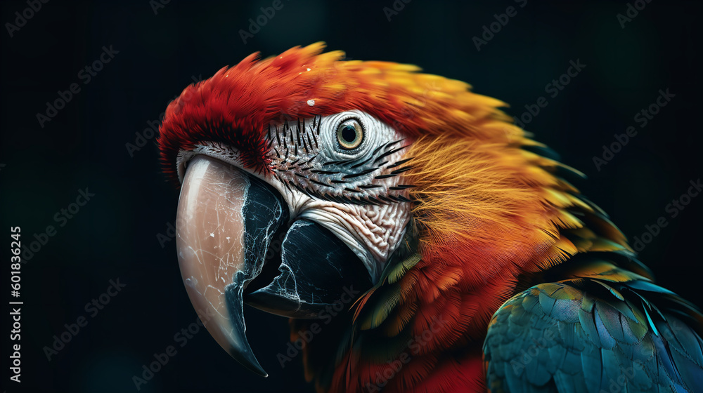 Obraz premium red and yellow macaw