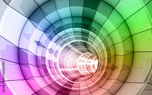 Rainbow colors technology background