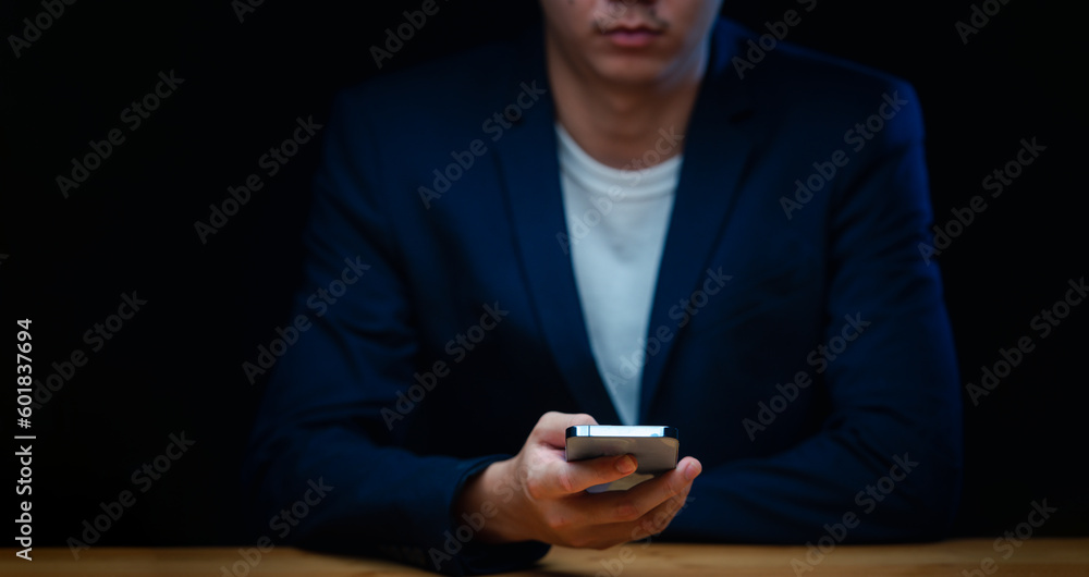 Businessman use smartphone Contact us people connection. Businessman use smartphone Contact us people connection.