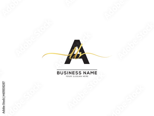 Luxury ATB Initial Logo, Alphabet atb tab Signature Letter Logo Template photo