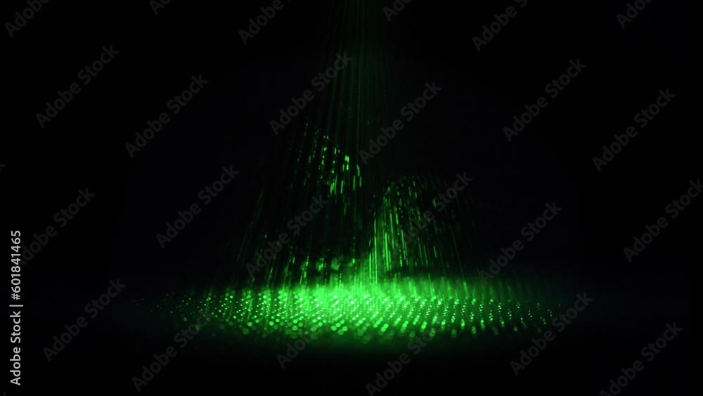 Green laser lines on a black background. Light rays, stripes of wave. The concept of future technology. Green laser lines on a black background. Light rays, stripes of wave. The concept of future technology.