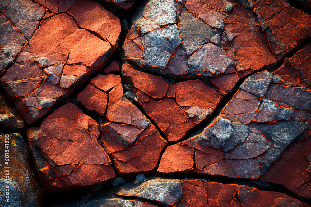 Rough, mountainous rock texture in dark red, orange, and brown shades, background wallpaper. Rough, mountainous rock texture in dark red, orange, and brown shades, background wallpaper.