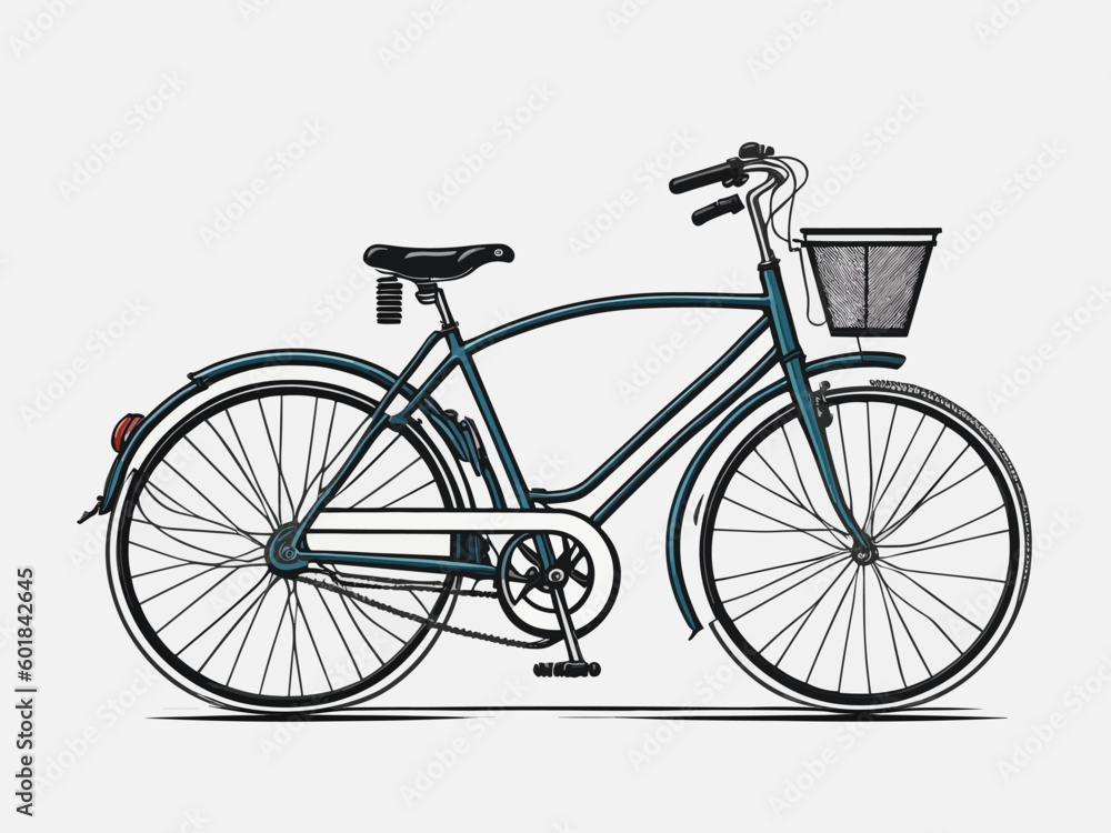 bicycle on white background bicycle on white background