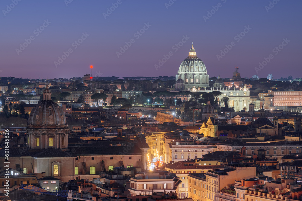 Rome, Italy Cityscape from Above