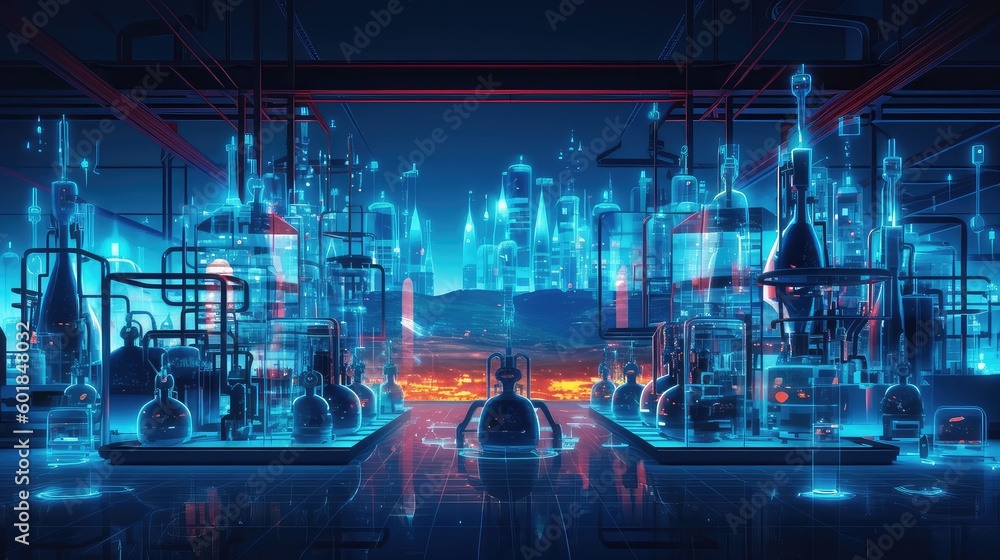 Cement factory, and gas and mineral production establishment. With a focu Cement factory, and gas and mineral production establishment. With a focu