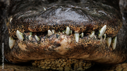 Alligator mouth with bad teeth 