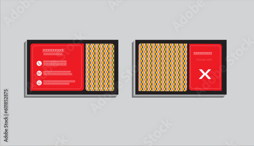 Creative business card,template,profetional card,
design with image holder and clean gradient color
geomatic shape.
