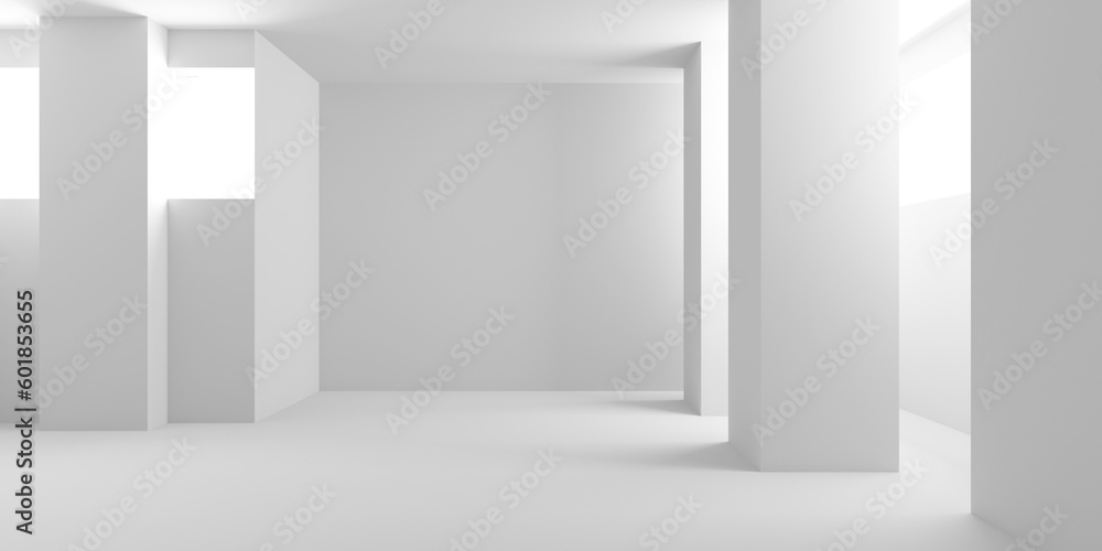 Empty Room. Abstract Futuristic Interior Empty Room. Abstract Futuristic Interior