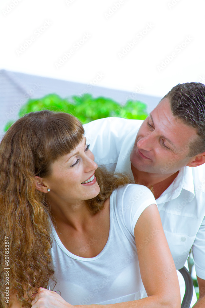 Portrait of nice young couple having fun together Portrait of nice young couple having fun together